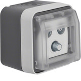 Berker 12033535 Antennen-Steckdose 3Loch Einzeldose AP W.1 grau