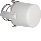 Berker 1225 Tasterknopf f. Druckt. u. Lichtsignal E10 1930/Glas/Palazzo polarweiß. glänzend