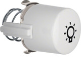 Berker 1226 Tasterknopf f. Druckt. u. Lichtsignal E10 1930/Glas/Palazzo polarweiß. glänzend