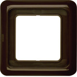 Berker 132801 Rahmen 1fach mit Dichtung wg Up IP44 braun. glänzend