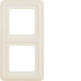 Berker 1329 Rahmen 2fach mit Dichtung wg Up IP44 weiß. glänzend