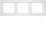 Berker 13737009 Rahmen 3fach waagerecht. K.1. polarweiß glänzend