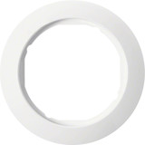 Berker 138209 Rahmen 1fach f. Zentralstück mit Ausschnitt Ø 58mm Serie 1930 polarweiß.glänzend