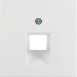 Berker 14071909 Zentralstück für UAE Steckdose S.1/B.3/B.7 polarweiß. matt