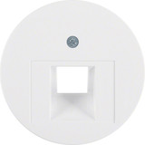 Berker 14072089 Zentralstück für UAE Steckdose R.1/R.3/R.Classic polarweiß. glänzend