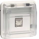 Berker 14093512 UAE Steckdosen-Einsatz 8-polig geschirmt. Kat.6 W.1 polarweiß