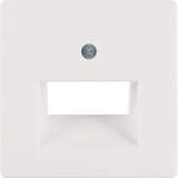 Berker 14096089 Zentralstück für UAE Steckdose 2fach Q.x polarweiß. samt