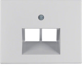 Berker 14097003 Zentralstück für UAE Steckdose 2fach K.5 Alu