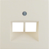 Berker 14098982 Zentralstück für UAE Steckdose 2fach S.1/B.3/B.7 weiß. glänzend