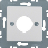 Berker 14321404 Zentralplatte für Melde- und Befehlsgerät Ø 22.5 mm alu. matt