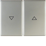 Berker 14357104 Wippe 2fach mit Aufdruck Symbol Pfeil K.5 Edelstahl Rostfrei
