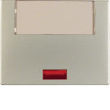 Berker 14967004 Wippe mit 5 beiliegenden Linsen u. Beschriftungsf. groß K.5 edelstahl. lackiert