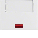 Berker 14967009 Wippe mit 5 beiliegenden Linsen u. Beschriftungsf. groß K.1 polarweiß. glänzend