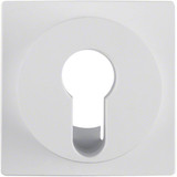 Berker 15071909 Zentralstück für Schlüsselschalter/-taster S.1/B.3/B.7 polarweiß. matt