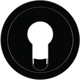 Berker 15072045 Zentralstück für Schlüsselschalter/-taster. R.1/R.3. schwarz glänzend