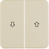Berker 155222 Wippe 2fach mit Aufdruck Symbol Pfeil wg Up IP44 weiß. glänzend