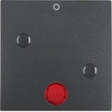 Berker 15771606 Wippe anschraubbar mit roter Linse und Aufdruck 0 S.1/B.3/B.7 anthrazit. matt