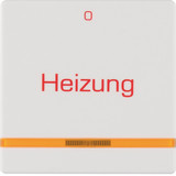 Berker 16216009 Wippe mit Linse und rotem Aufdruck Heizung und 0 Q.x polarweiss samt