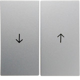 Berker 16251404 Wippe 2fach mit Aufdruck Symbol Pfeil S.1/B.3/B.7 alu. matt