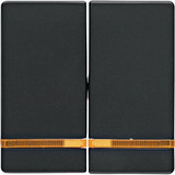 Berker 16276086 Wippe 2fach mit Linse Q.x anthrazit. samt