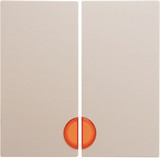 Berker 16278982 Wippe 2fach mit roter Linse S.1/B.3/B.7 weiß. glänzend