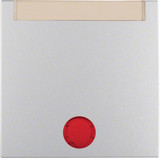 Berker 16281404 Wippe mit 5 beiliegenden Linsen und Beschriftungsfeld S.1/B.3/B.7 alu. matt