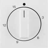 Berker 16321909 Z.-Stk. mit Regulierknopf für mech. Zeitschaltuhr S.1/B.x polarweiß. matt