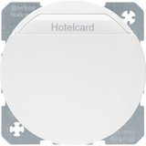 Berker 16402089 Relais-Schalter mit Zentralstück für Hotelcard R.1/R.3 polarweiß. glänzend