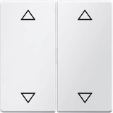 Berker 16446089 Wippe 2fach mit Aufdruck Symbol Pfeile Q.x polarweiß. samt