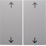 Berker 16448989 Wippe 2fach mit Aufdruck Symbol Pfeile S.1/B.3/B.7 polarweiß. glänzend