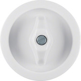 Berker 1647 Zentralstück mit Knebel Serie 1930. polarweiß glänzend