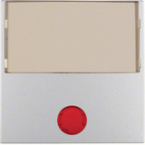 Berker 16961404 Wippe m. 5 beiliegenden Linsen und großem Beschriftungsfeld S.1/B.3/B.7 alu matt