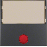 Berker 16961606 Wippe mit großem Beschriftungsfeld u. 5 beil. Linsen S.1/B.3/B.7 anthrazit. matt