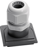 Berker 18163525 Leitungseinführung M20 x 1.5 verschraubbar mit Überwurfmutter W.1 grau