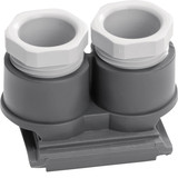 Berker 18893505 Rohreinführung 2fach M20x1.5 W.1. grau