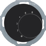 Berker 20262035 Temperaturregler mit Wechsler und Serie R.classic schwarz. glänzend