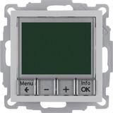 Berker 20441404 Temperaturregler. Schließer. m. Zentralstück. zeitgesteuert S.1/B.3/B.7 alu matt
