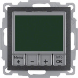 Berker 20441606 Temperaturregler. Schließer. m. Z-Stk.. zeitgesteuert S.1/B.3/B.7 anthrazit matt