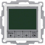 Berker 20448989 Temp.-Regler. Schließer. m. Z.-Stk.. zeitgesteuert S.1/B.3/B.7 polarweiß. glänz.