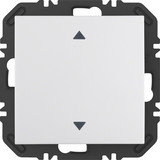 Berker 24118289 Wandsendermodul Enocean mit Wippe m. Aufdruck Symbol Pfeile. S.1. polarweiß gl.