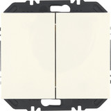 Berker 24127039 Friends of Hue Tasten mit Wippe 2fach. K.1. polarweiß glänzend