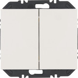 Berker 24127109 Wandsendermodul Enocean mit Wippe 2fach. K.1. polarweiß glänzend