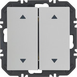 Berker 24128209 Wandsendermodul Enocean mit Wippe 2fach mit Symbol Pfeile. S.1. polarweiß matt