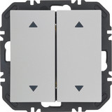 Berker 24128289 Wandsendermodul Enocean mit Wippe 2fach mit Symbol Pfeile. S.1. pw glänzend