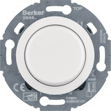 Berker 294410 Universal-Drehdimmer mit Zentralstück (R. L. C. LED). Serie 1930/Glas. pw. gl.