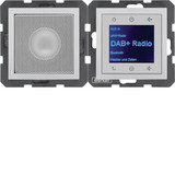 Berker 29801404 Radio Touch mit Lautsprecher DAB+ B.x alu matt
