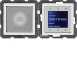 Berker 29806089 Radio Touch mit Lautsprecher DAB+ Q.x polarweiss samt