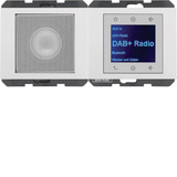 Berker 29807009 Radio Touch mit Lautsprecher DAB+ K.x polarweiss glänzend
