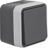 Berker 30763505 Wechselschalter AP W.1 grau LT