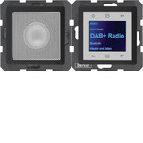 Berker 30806086 Radio Touch mit Lautsprecher DAB+. Bluetooth Q.x anthrazit samt